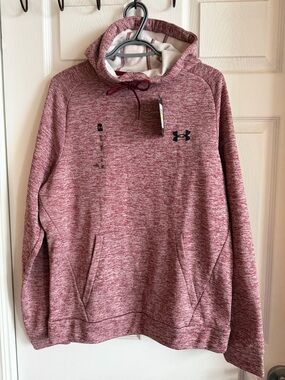 NWT Under Armour Men's Armour
Fleece Twist Hoodie - Heathered Burgundy